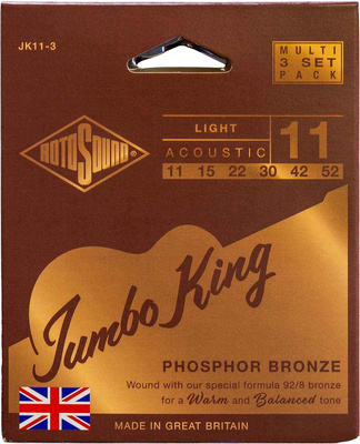 Rotosound - JK11-3 Jumbo King 3er Set