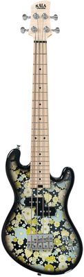 Kala - U-Bass 4 Fretted Floral Black Kala - U-Bass 4 Fretted Floral Black