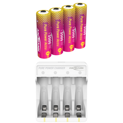 Ansmann - AA 3500 mAh Charging Bundle Ansmann - AA 3500 mAh Charging Bundle