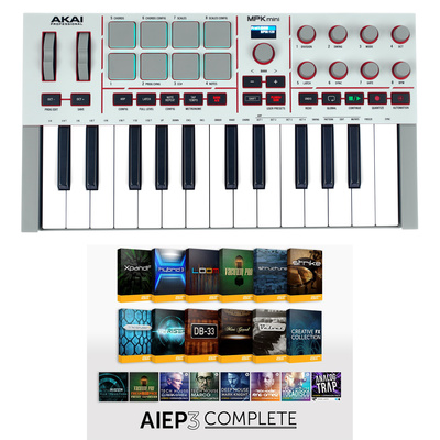 AKAI Professional - MPK Mini IV Gray-AIEP3 Bundle AKAI Professional - MPK Mini IV Gray-AIEP3 Bundle
