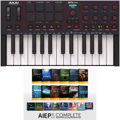 AKAI Professional - MPK Mini IV Black-AIEP3 Bundle AKAI Professional - MPK Mini IV Black-AIEP3 Bundle