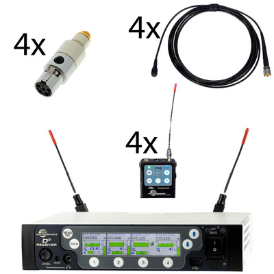 Lectrosonics - DSQD 4 Ch DPA Lavalier Bundle