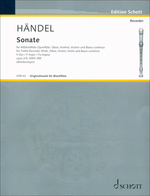 Schott - Händel Sonate F-Dur Schott - Händel Sonate F-Dur